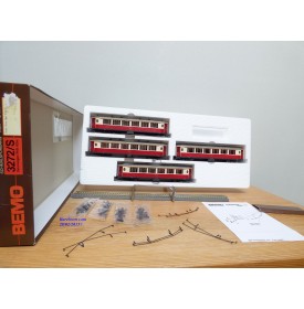 BEMO HOe 3272/S Coffret 4 voitures salon RHB BO 