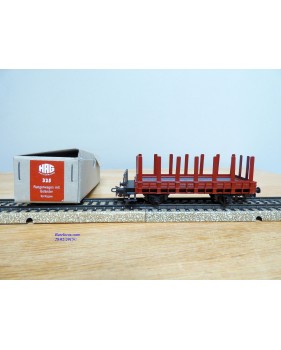 HAG  325.01, wagon plat  à ranchers à guérite  type M6 SBB  BO
