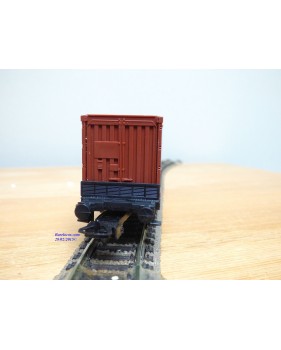 LIMA véro  2854,  wagon plat porte conteneurs KÜHNE & NAGEL  / CTI     DB   BO