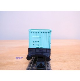 LIMA véro  2851,  wagon plat porte conteneurs DANZAS  / EUROPEAN CONAINER SERVICES    DB   BO