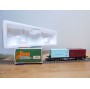 LIMA véro  2851,  wagon plat porte conteneurs DANZAS  / EUROPEAN CONAINER SERVICES    DB   BO