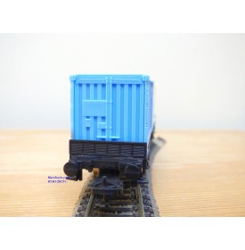 LIMA véro  2855,  wagon plat porte conteneurs CARL ?TIEDEMANN / HAPAG / LLOYD   DB   BO