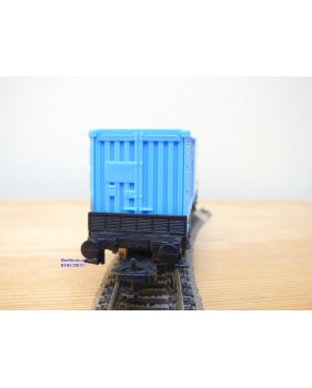 LIMA véro  2855,  wagon plat porte conteneurs CARL ?TIEDEMANN / HAPAG / LLOYD   DB   BO