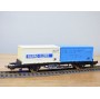 LIMA véro  2855,  wagon plat porte conteneurs CARL ?TIEDEMANN / HAPAG / LLOYD   DB   BO