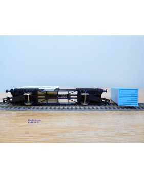 LIMA véro  2855,  wagon plat porte conteneurs CARL ?TIEDEMANN / HAPAG / LLOYD   DB   BO