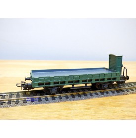 HAG  345 . 14, wagon plat  à guérite  type M6  vert  SBB  BO