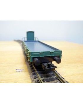 HAG  345 . 14, wagon plat  à guérite  type M6  vert  SBB  BO