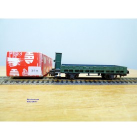 HAG  345 . 14, wagon plat  à guérite  type M6  vert  SBB  BO