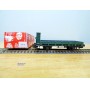 HAG  345 . 14, wagon plat  à guérite  type M6  vert  SBB  BO