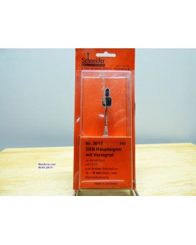 SCHNEIDER 3015, signal principal avec signal d'avertissement ( Hauptsignal mit Vorsignal ) à 7 diodes  SBB   Neuf   BO