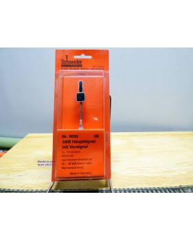 SCHNEIDER 3035, signal principal avec signal d'avertissement ( Hauptsignal mit Vorsignal ) à 9 diodes  SBB   Neuf   BO