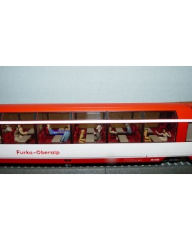 BEMO 3288 208 voiture panoramique Glacier Express FO BO