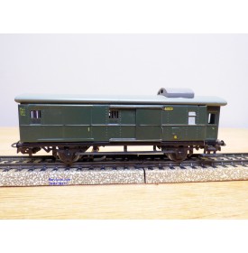 MÄRKLIN 4003 . 6, fourgon ancien à guérite et feux de fin de convoi type Pwi  DB 