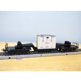Märklin métal 4617 Wagon surbaissé EVS DB BO