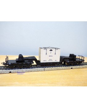 Märklin métal 4617 Wagon surbaissé EVS DB BO