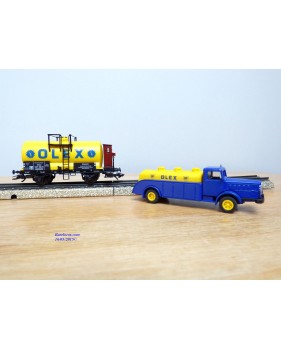 Märklin 46751, coffret  3 wagons citernes OLEX / BP et un camion citerne Büssing Olex   DRG   neuf   BO  