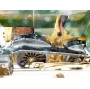 FABRE & MARESCOT  ???, coffret ETAT : 1 loco 220, 4 voitures, rails et alimentation BO