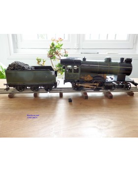 FABRE & MARESCOT ,,??, coffret ETAT : 1 loco 220, 4 voitures, rails et alimentation BO
