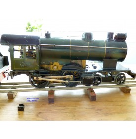 FABRE & MARESCOT  ???, coffret ETAT : 1 loco 220, 4 voitures, rails et alimentation BO