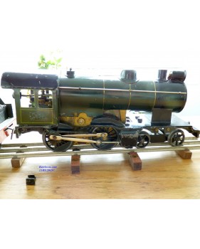 FABRE & MARESCOT  ???, coffret ETAT : 1 loco 220, 4 voitures, rails et alimentation BO