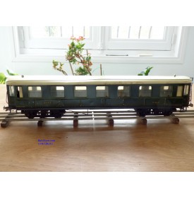 FABRE & MARESCOT  ???, coffret ETAT : 1 loco 220, 4 voitures, rails et alimentation BO