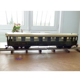 FABRE & MARESCOT  ???, coffret ETAT : 1 loco 220, 4 voitures, rails et alimentation BO