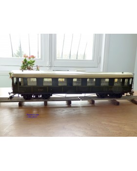FABRE & MARESCOT  ???, coffret ETAT : 1 loco 220, 4 voitures, rails et alimentation BO