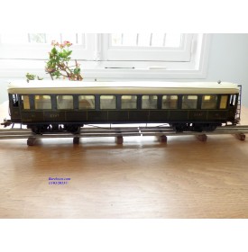 FABRE & MARESCOT  ???, coffret ETAT : 1 loco 220, 4 voitures, rails et alimentation BO
