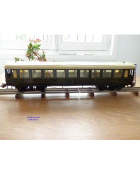 FABRE & MARESCOT  ???, coffret ETAT : 1 loco 220, 4 voitures, rails et alimentation BO