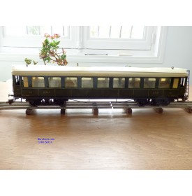 FABRE & MARESCOT  ???, coffret ETAT : 1 loco 220, 4 voitures, rails et alimentation BO