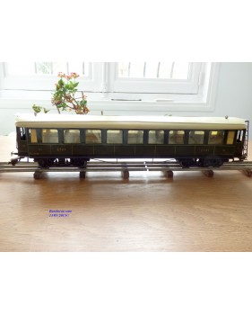FABRE & MARESCOT  ???, coffret ETAT : 1 loco 220, 4 voitures, rails et alimentation BO