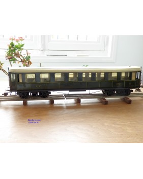 FABRE & MARESCOT  ???, coffret ETAT : 1 loco 220, 4 voitures, rails et alimentation BO