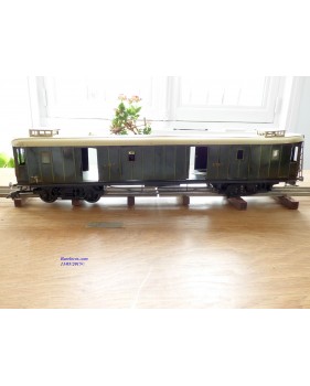 FABRE & MARESCOT  ???, coffret ETAT : 1 loco 220, 4 voitures, rails et alimentation BO
