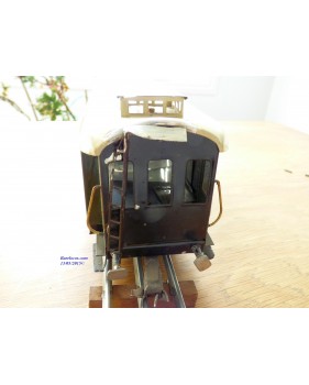 FABRE & MARESCOT  ???, coffret ETAT : 1 loco 220, 4 voitures, rails et alimentation BO