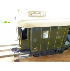 FABRE & MARESCOT ,,??, coffret ETAT : 1 loco 220, 4 voitures, rails et alimentation BO