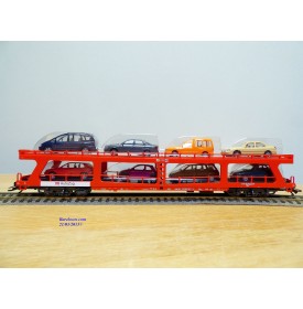 Märklin 42341,  wagon porte autos type DDm 915 chargé 8 auros DB   neuf   BO