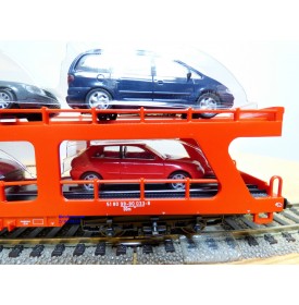 Märklin métal 4617 Wagon surbaissé EVS DB BO