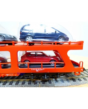 Märklin métal 4617 Wagon surbaissé EVS DB BO