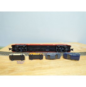 Märklin métal 4617 Wagon surbaissé EVS DB BO