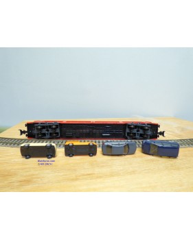 Märklin 42341,  wagon porte autos type DDm 915 chargé 8 auros DB   neuf   BO