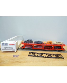 Märklin 42341,  wagon porte autos type DDm 915 chargé 8 auros DB   neuf   BO
