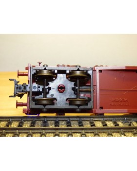 Märklin métal 4617 Wagon surbaissé EVS DB BO