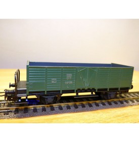 HAG  325.07, wagon tombereau à plate forme  type  L6 vert  SBB  BO