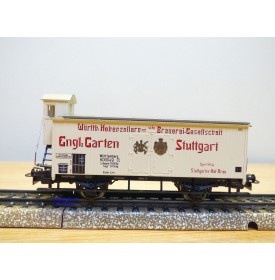 Märklin 4677,  wagon couvert à guérite Englischer Garten Stuttgart   K.W.Ste.  Neuf  BO