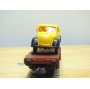 SACHSENMODELLE Deutsche Bahnpostwagen , wagon plat type Xf 09  +  camion Magirus Deutz Mercur  ( Deutsche Bundespost )  DB    BO