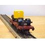 SACHSENMODELLE Deutsche Bahnpostwagen , wagon plat type Xf 09  +  camion Magirus Deutz Mercur  ( Deutsche Bundespost )  DB    BO