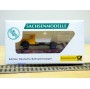 SACHSENMODELLE Deutsche Bahnpostwagen , wagon plat type Xf 09  +  camion Magirus Deutz Mercur  ( Deutsche Bundespost )  DB    BO