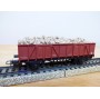 ELECTROTREN  1202, wagon tombereau chargé de ballast   RENFE   BO