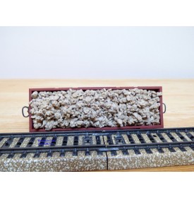 ELECTROTREN  1202, wagon tombereau chargé de ballast   RENFE   BO