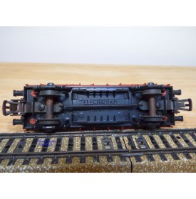ELECTROTREN  1202, wagon tombereau chargé de ballast   RENFE   BO
